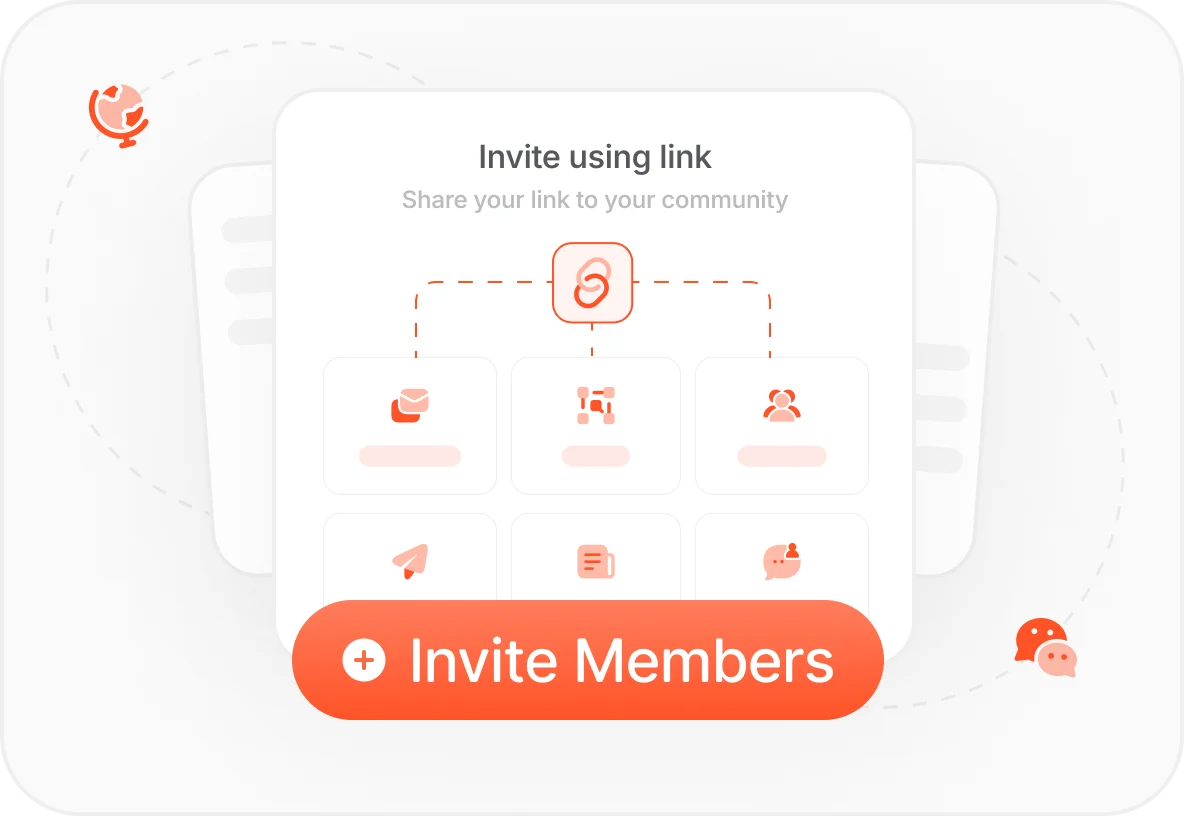 Referral link being shared with friends and communities